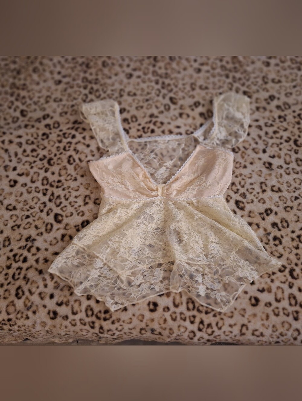 Womans Babydoll Short Sleeve Top Size Large